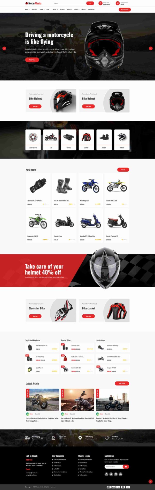 MotorMania মোটরসাইকেল গিয়ার ও এক্সেসরিজ শপ - Image 2